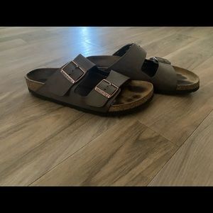 Chocolate Brown Leather Birkenstocks! Size 40